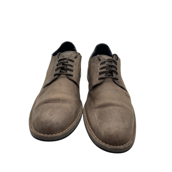 Cole Haan Centre Street Distressed Gray Leather Casual Oxford Shoes Mens 13D‎ - Picture 1 of 9